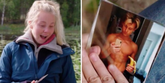 Tatt på senga av nakenbilder: - Raring